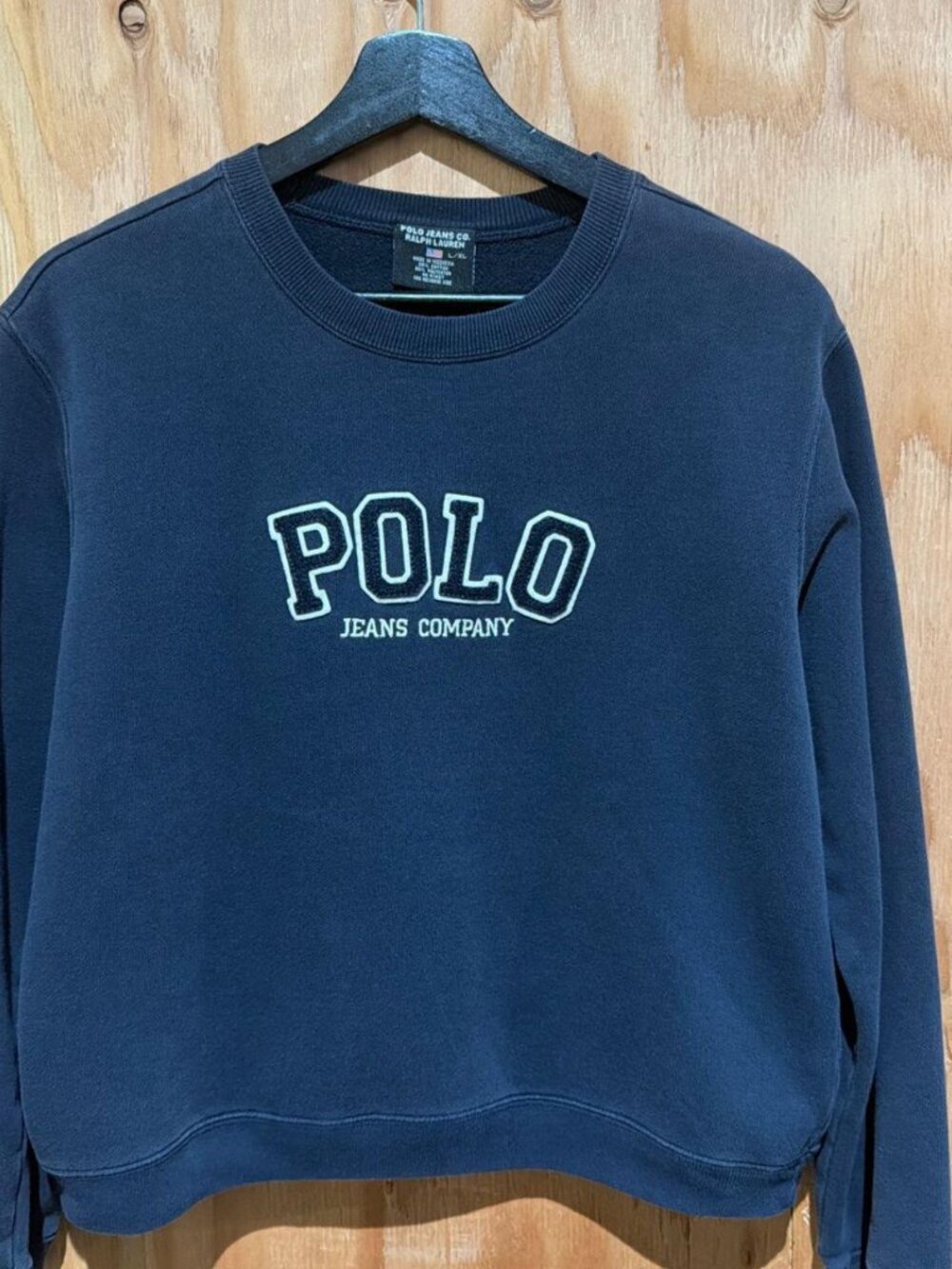Vintage Polo Jeans Co Ralph Lauren Crewneck Sweatshirt Navy Size L